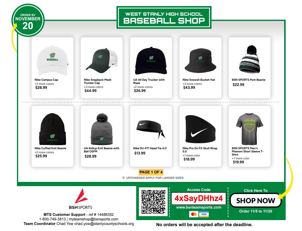 BaseballWSColts's tweet image. SHOP CLOSES SOON!