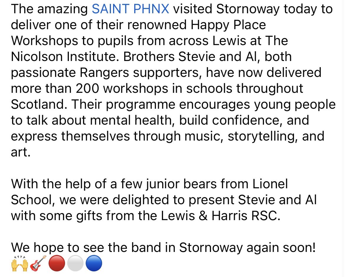 Lewis & Harris RSC tweet media