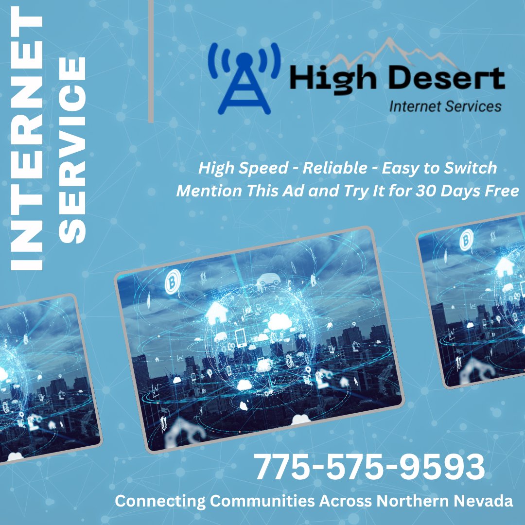 DesertInternet's tweet image. Your Northern Nevada High Speed Wireless Internet Service Provider. #ruralinternetservice, #webhostingsolutions, #highspeedinternet, #internetservices,#homeorofficeinternet