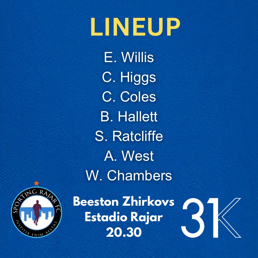Your Faders, brought to you by <a href="/bar31k/">31K</a>.

Higgs returns after two weeks out along with Ratcliffe with the boys looking for a third win in four.