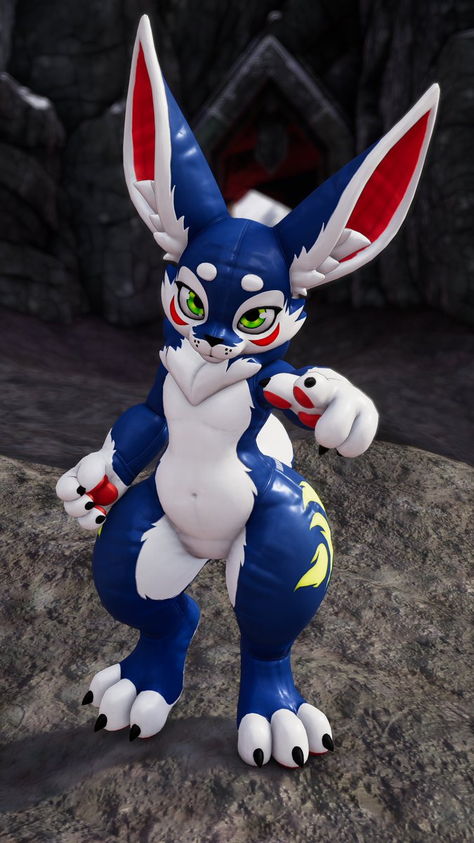 Wanted to experiment with more squeaky material work on a avatar. So I chose the Verbunny (Seeing Vesper's new avatar helped me make that decision). Do love how it turned out;