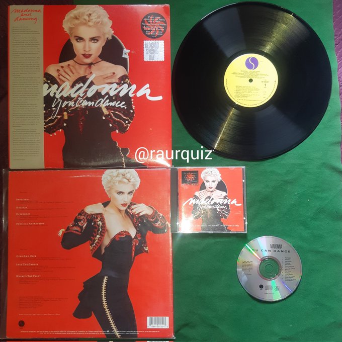 raurquiz's tweet photo. #otd @madonna #madonna #youcandance #spotlight #holiday #everybody #physicalattraction #overandover #intothegroove #wherestheparty #Vinyl #vinilo #rsd #limitededition #redvinyl @SireRecordsInc  @warnermusic @soundstoryuk @Albumism https://t.co/fOq89Zpdem