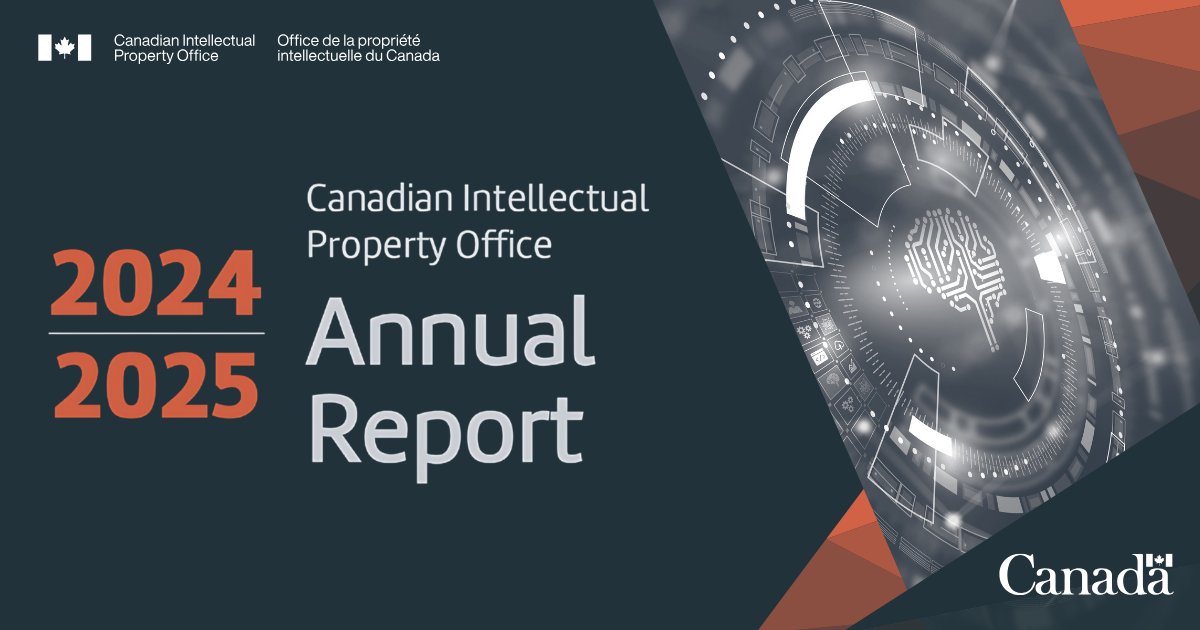 Our 2024–2025 Annual Report is here! 🥳 

Read how we're transforming #IP services to better serve Canadians: ow.ly/sKJO50Xt5Et