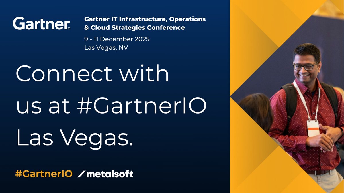 MetalSoftCloud's tweet image. Less than a month until Gartner I&amp;amp;O 2025 in Las Vegas!

If you&apos;re exploring new ways to simplify infrastructure operations and reduce complexity, stop by booth 117.

We look forward to connecting🚀
hubs.ly/Q03TCrVp0

#GartnerIO #InfrastructureAutomation #ITOperations