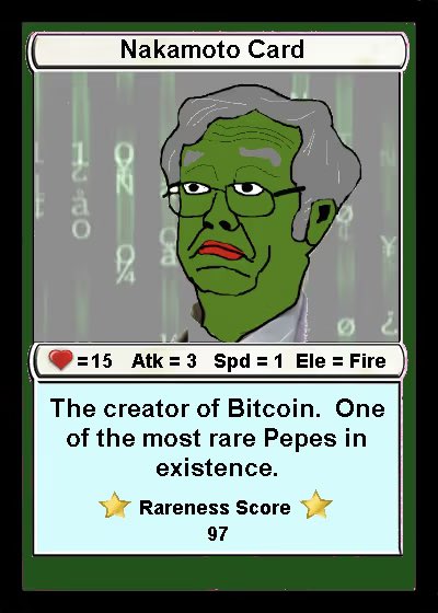 As of today, I have exactly one Rare Pepe. 
And sorry, I’m not giving it away!