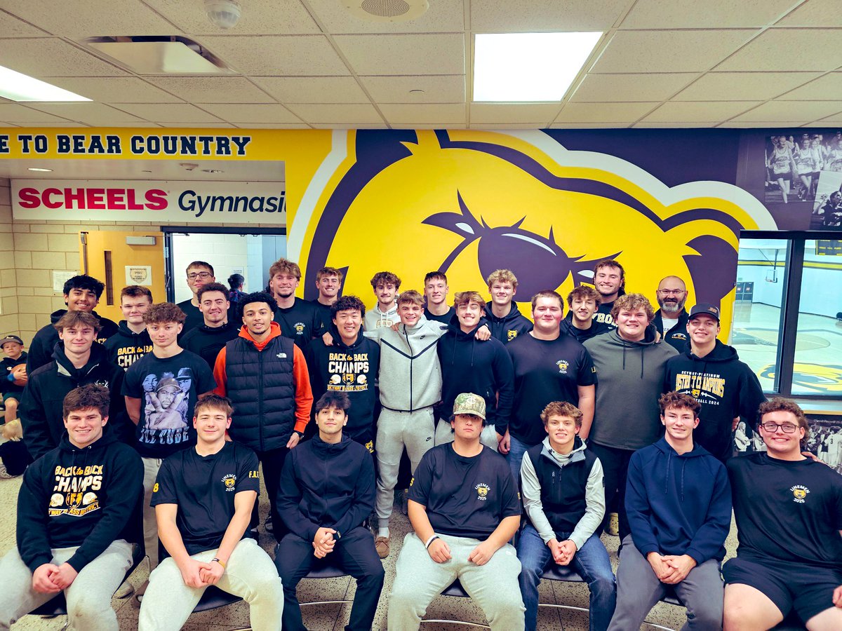 Special class of 27 seniors!!  Thank you for pouring your hearts and souls into <a href="/ByronMNFootball/">Byron Bears Football</a> you’ve led the way with empathy, a servants heart, hard work, discipline and grit.  Our community and program are proud to say the least.  #sharksforever 🦈 love all of you