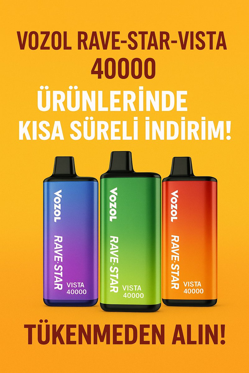 DegilBuhar's tweet image. dumandegilbuhar.online/kategori/59-pu…

Linkten satın alabilirsiniz

#vozol #puffbar #esigara #vozol40000