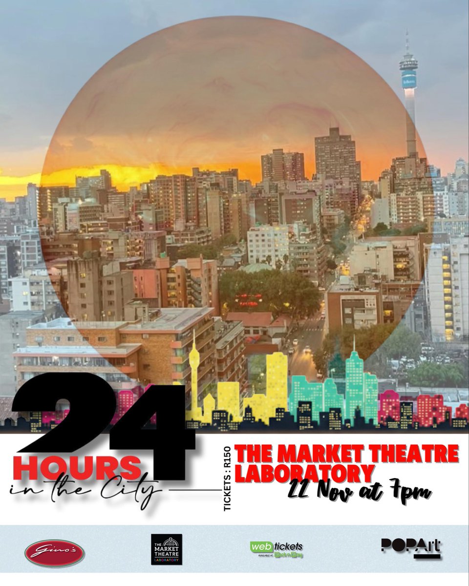 Creativity, pressure, collaboration—
24 Hours in the City returns this weekend!
Hosted by Pop Art at The Market Laboratory, where 6 writers, 6 directors, and 24 actors come together to create brand-new work in just 24 hours.
Join us and be part of the energy! 🎭✨
