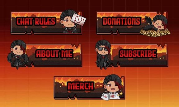 RobertRCreative's tweet image. Designed a matching panel set to elevate stream branding 🎮🖌️
#StreamPanels #GFXDesigner #StreamerDesign #TwitchDesign #PanelArt #CustomGFX #DigitalArtist #UIUXDesign #GamingDesign #StreamerAssets