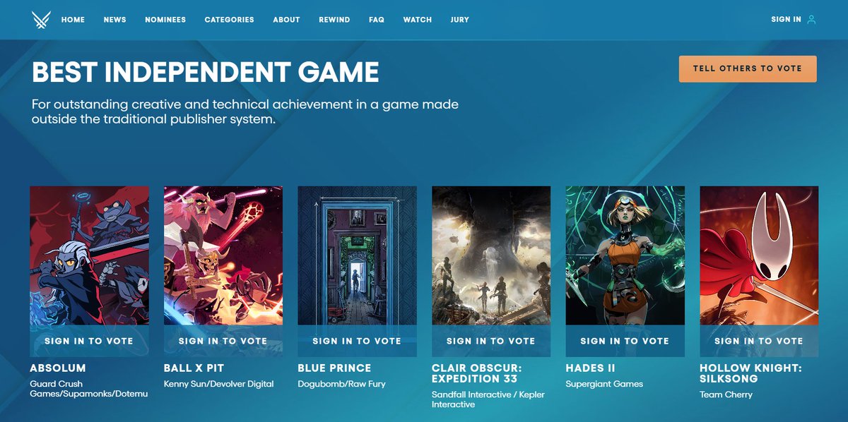 SMShinryu's tweet image. Ca fait 6 fois que je me pince. J'ai du mal a croire que cette page existe mais c'est un honneur de voir Absolum a côté de monstre pareil. Allez voter : thegameawards.com/nominees/best-…