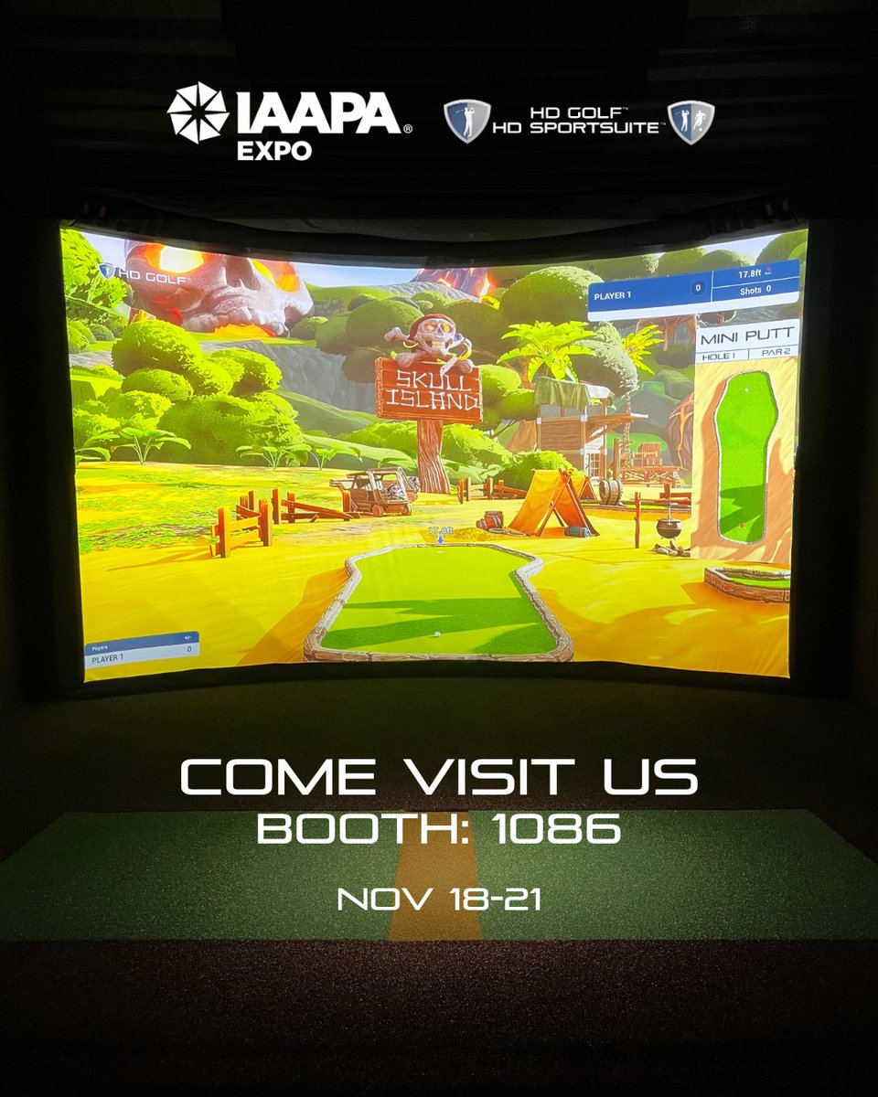 Interested in our Simulator? Join us at the IAAPA Expo for more information from November 18-21!

#hdgolf #hdproathlete #hdsportsuite #golf #golfer #sports #indoorgolf #golfsimulator #homesimulator #officesimulator #golfsim #golfsimulators #sportsimulator #fyp #iaapa2025