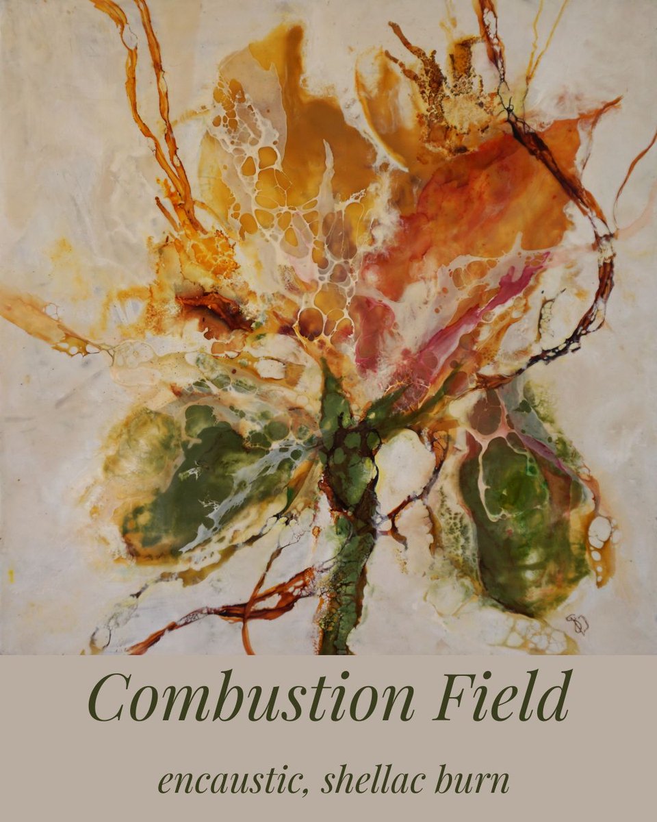 dorastorkart's tweet photo. Honoured to receive the Grand Budapest Award at the ChristmArt 2025 exhibition, organized by Golden Duck Gallery.
My encaustic–shellac piece Combustion Field celebrates the energy of transformation and creation.
#dorastorkart #encausticpainting #shellacburn #goldenduckgallery https://t.co/MoPegW59pT