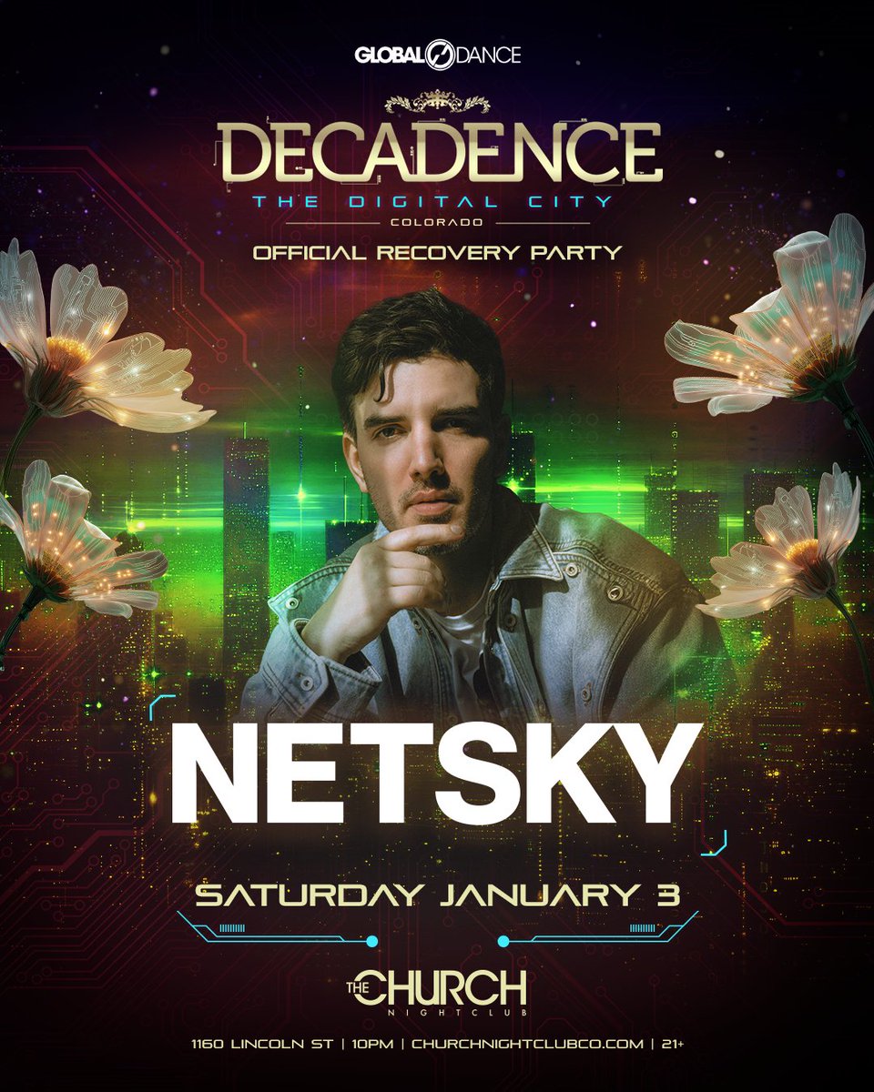 🚨 JUST ANNOUNCED 🚨

After a massive New Year’s weekend, drum &amp; bass powerhouse <a href="/netskymusic/">Netsky</a> is keeping the momentum alive with a Recovery Party at <a href="/ChurchNightClub/">The Church Nightclub</a> 🌐💥

Tickets on sale NOW ⏩ churchnightclubco.com/netsky