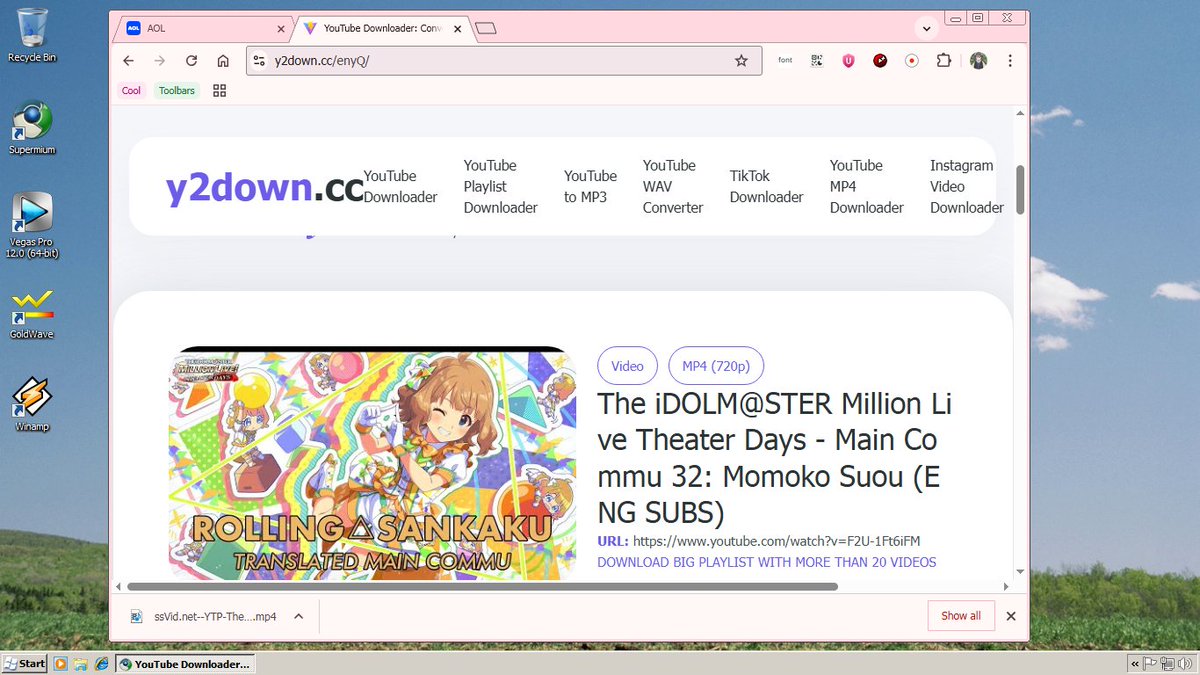 PNMCarrie777's tweet image. #windows7 #周防桃子 #retrobar