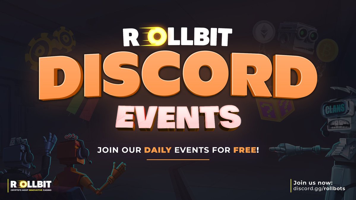 rollbit's tweet image. We&apos;re hosting a community event every day this week and all of our followers are invited! Events are 100% free to enter with cash prizes for the winners! 💸

Here is this week&apos;s schedule:
🤯Monday: Mental Monday
⚽️Tuesday: Sports Picks
📈Wednesday: Higher/Lower
♦️Thursday: Poker…