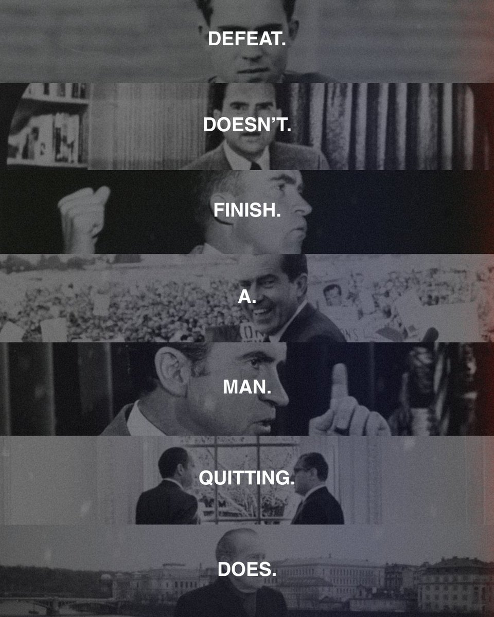 nixonfoundation's tweet image. Never quit.