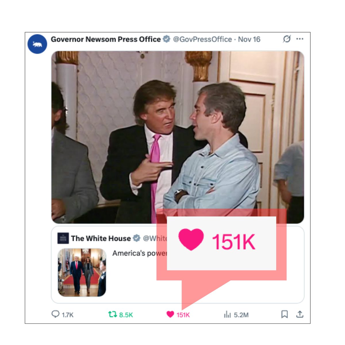 GovPressOffice's tweet image. the internet knows who the real power couple is