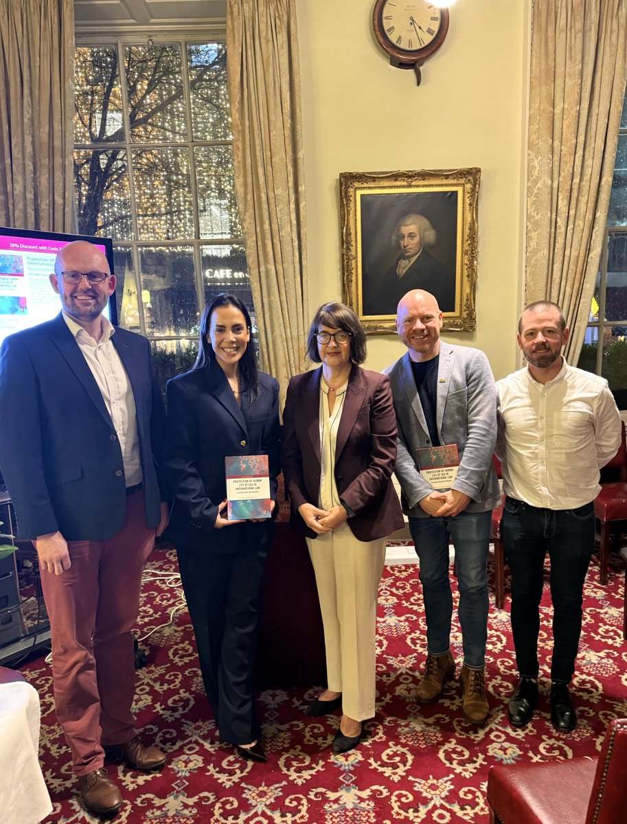 aphroditepapa's tweet image. Last Friday’s launch of my book ‘Protection of Human Life at Sea in International Law’ at the @RIAdawson was truly special.Thank you all for your support &amp;amp; kindness🇮🇪May this work help strengthen human rights protection for those too often left outside our moral and legal borders