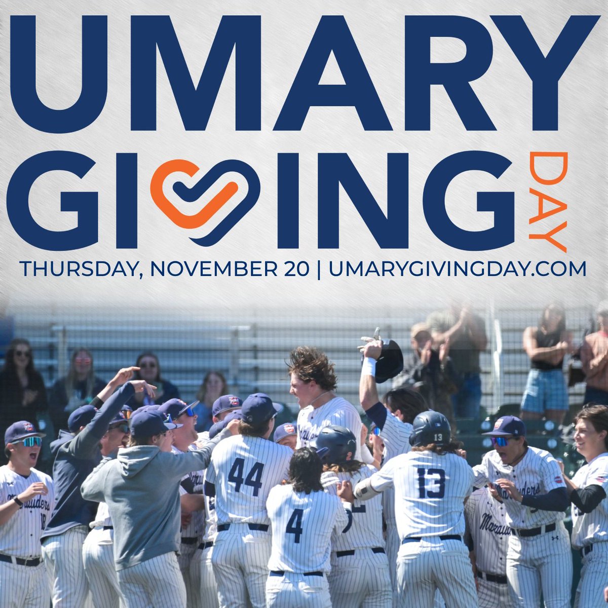 Our annual giving day is this Thursday 11/20! 
To give simply follow the link below:  give.umary.edu/g/giving-day-2…