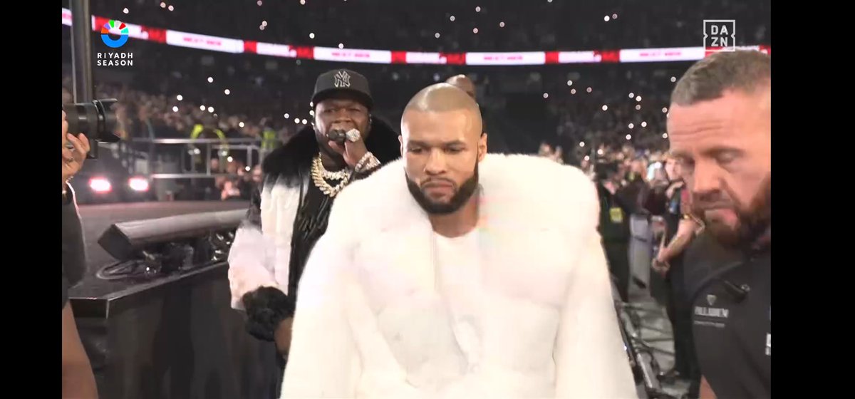 50 Cent just walked out with Chris Eubank Jr wow!