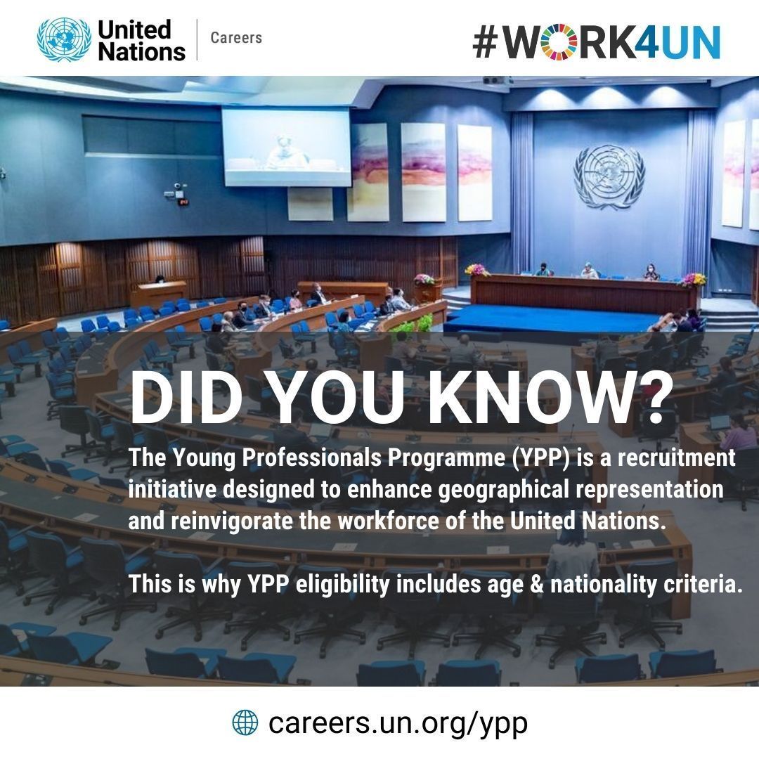 🚨 Applications for the UN #YPP 2025 are NOW OPEN! 🌍

📢 This year’s exam area: Global Communications

Join the next generation of international civil servants.

👉 Check your eligibility &amp; apply now: bit.ly/YPP2025_Global…