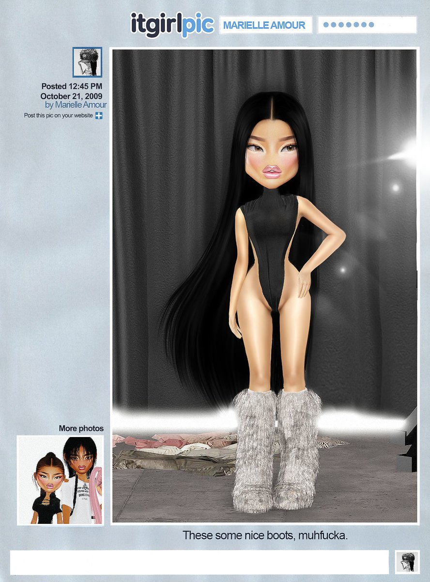 MARTRRIA's tweet image. ItgirlPic - Marielle
Thats my ego bootz.
