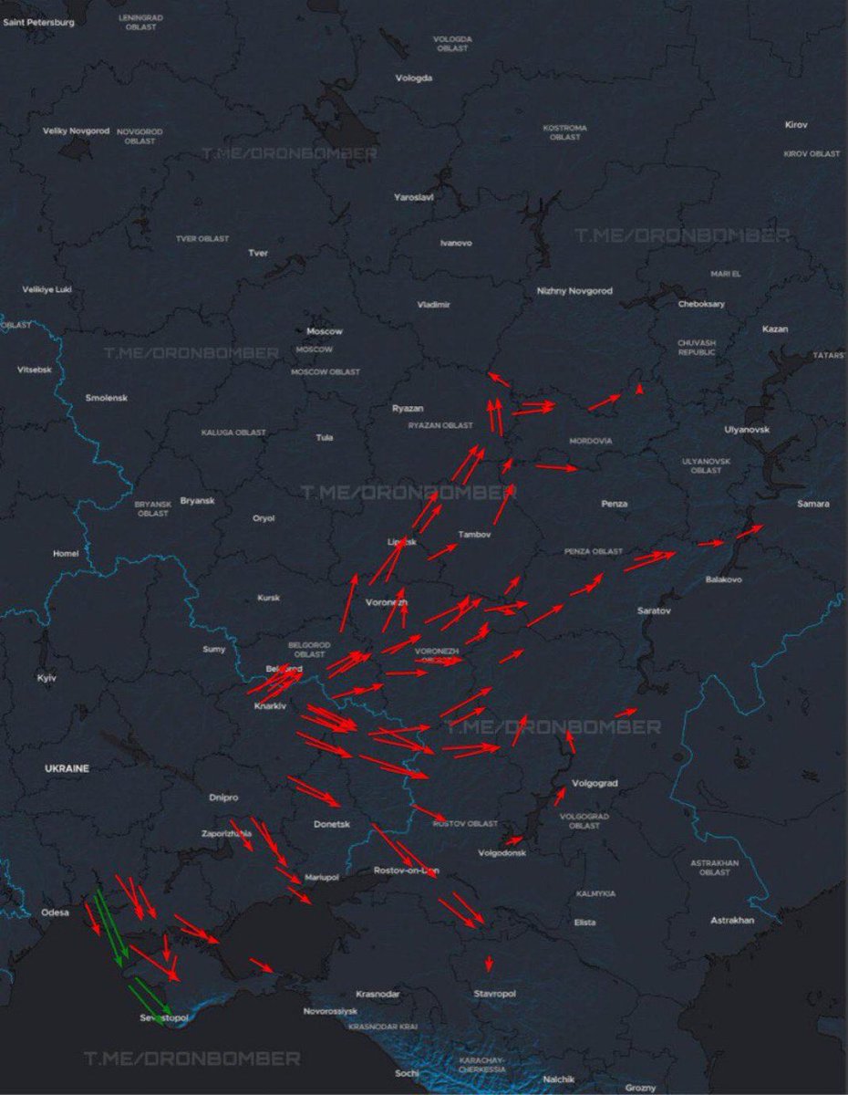 Ukrayna, Rusya’ya karşı büyük bir drone saldırısı gerçekleştirdi.