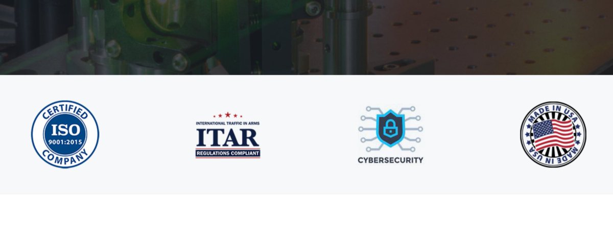 Security and quality you can count on. Reynard Corporation is ITAR Registered and CMMC Compliant, ensuring your sensitive projects are in safe hands. - #OpticsManufacturing - -reynardcorp.com/quality-certif…