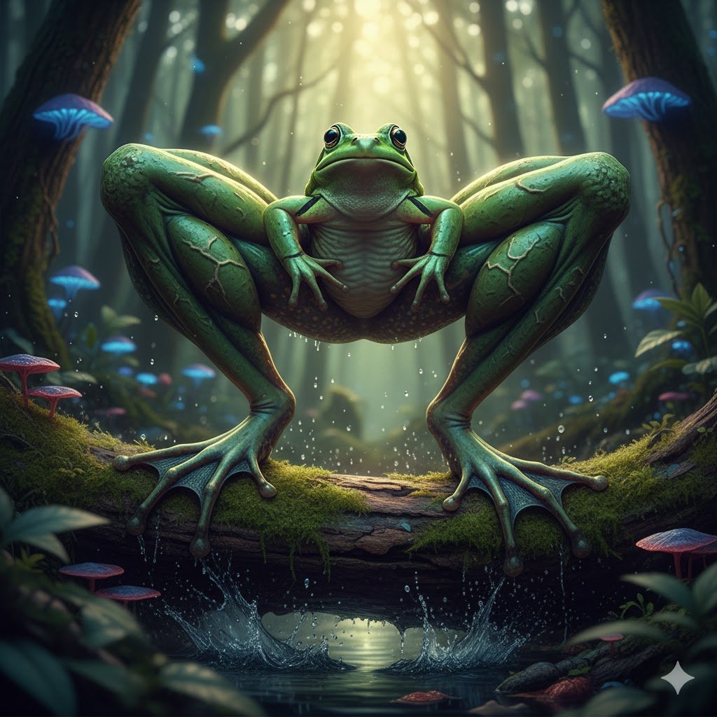 DrRonald101's tweet image. Having working legs is very important for a frog.
And eyes to see where to jump.