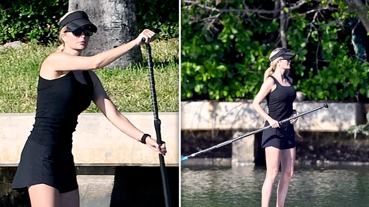 TMZ's tweet photo. Ivanka Trump Shows Off Long Legs on Solo Paddleboarding Excursion https://t.co/nbYtZnnUbJ https://t.co/8BbMIZw7GS