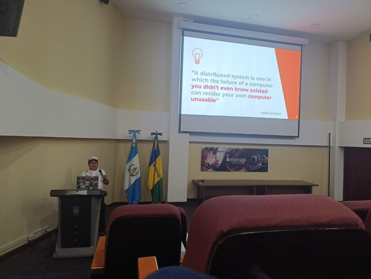 guatejug's tweet photo. .@moroquin - Implementando microservicios con Discovery Server, en la JConf Guatemala 2025

#Microservices #Microservicios #Java #DiscoveryServer #JConf #JConfGt2025 https://t.co/wCmqxvTSrm