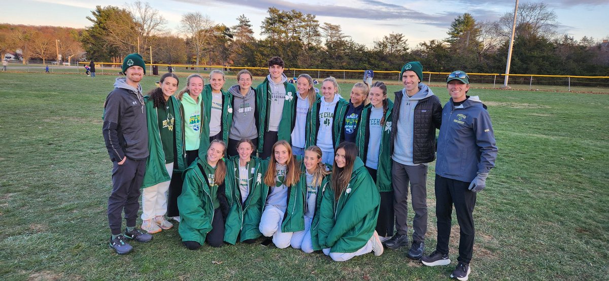 Feehan_XCTrack's tweet photo. The season ends on a high note with the girls team finishing 10th in the MIAA D1 State Championships! It is the second highest team finish since 2015, only behind 2021 when the team finished 8th! #goshamrocks @FeehanAthletics @SunChronSports https://t.co/D62RSzTpo8