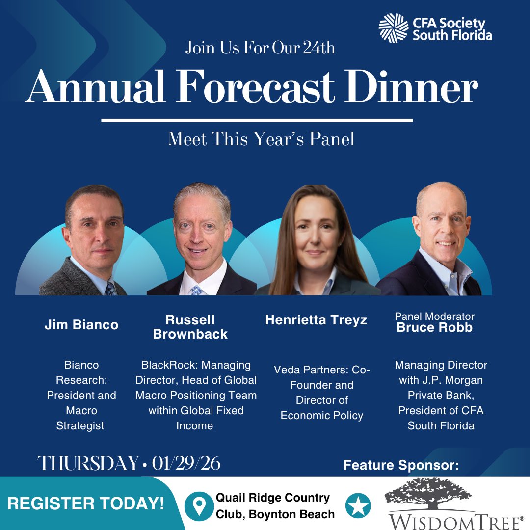 24th Annual Forecast Dinner 2026
01.29.26 | 6pm | Quail Ridge Country Club
Register at the link in our bio!

You're invited! Early bird pricing is in effect now until 12/29!