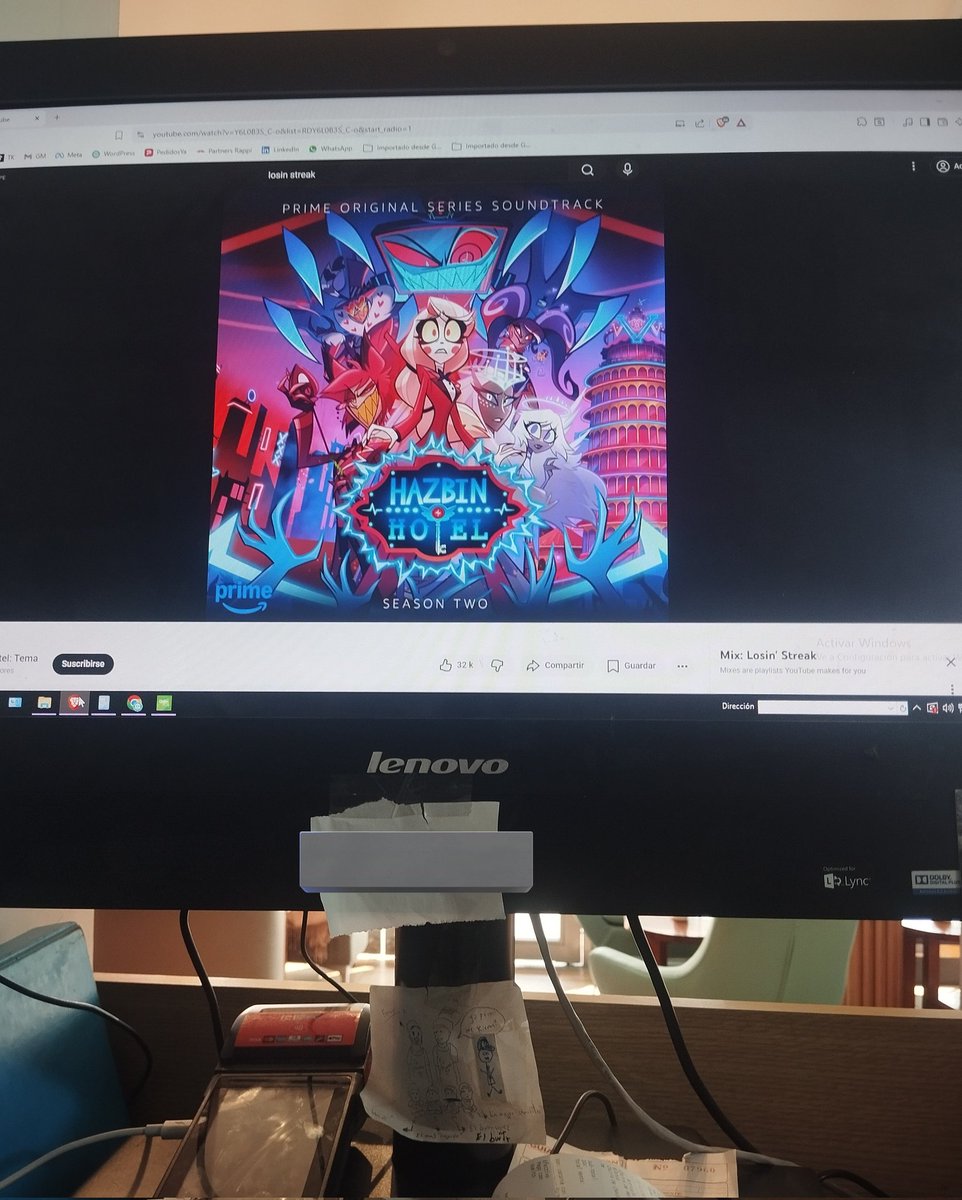 estar en el trabajo no me va a impedir escuchar mi musica que todos los clientes escuchen la hermosa voz d angel