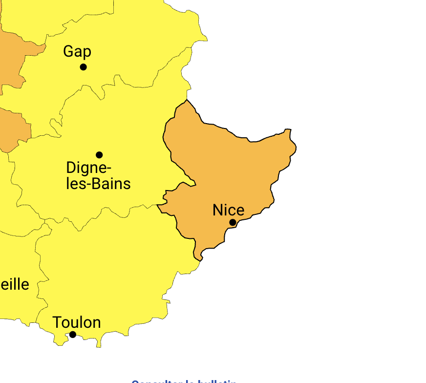 #VigilanceOrange 🟠 Le département des Alpes-Maritimes est placé en vigilance ORANGE "pluie-inondation" ce dimanche de 6h à 18h.