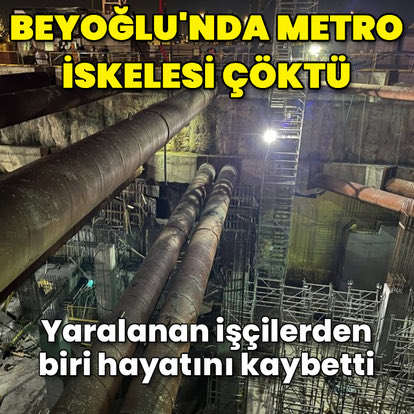 İstanbul Beyoğlu'nda metro inşaatındaki çalışmalar sırasında iskele çöktü. Olay yerine itfaiye, sağlık ve polis ekipleri sevk edildi. Yaralanan işçilerden biri kaldırıldığı hastanede hayatını kaybetti. 
Allah rahmet eylesin. Ailesine sabır versin.