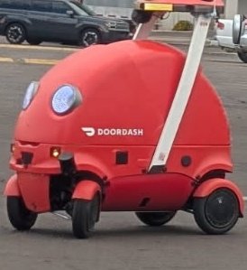 Looks like <a href="/DoorDash/">DoorDash</a> working on replacing the drivers.
At least homeless will never go hungry again.