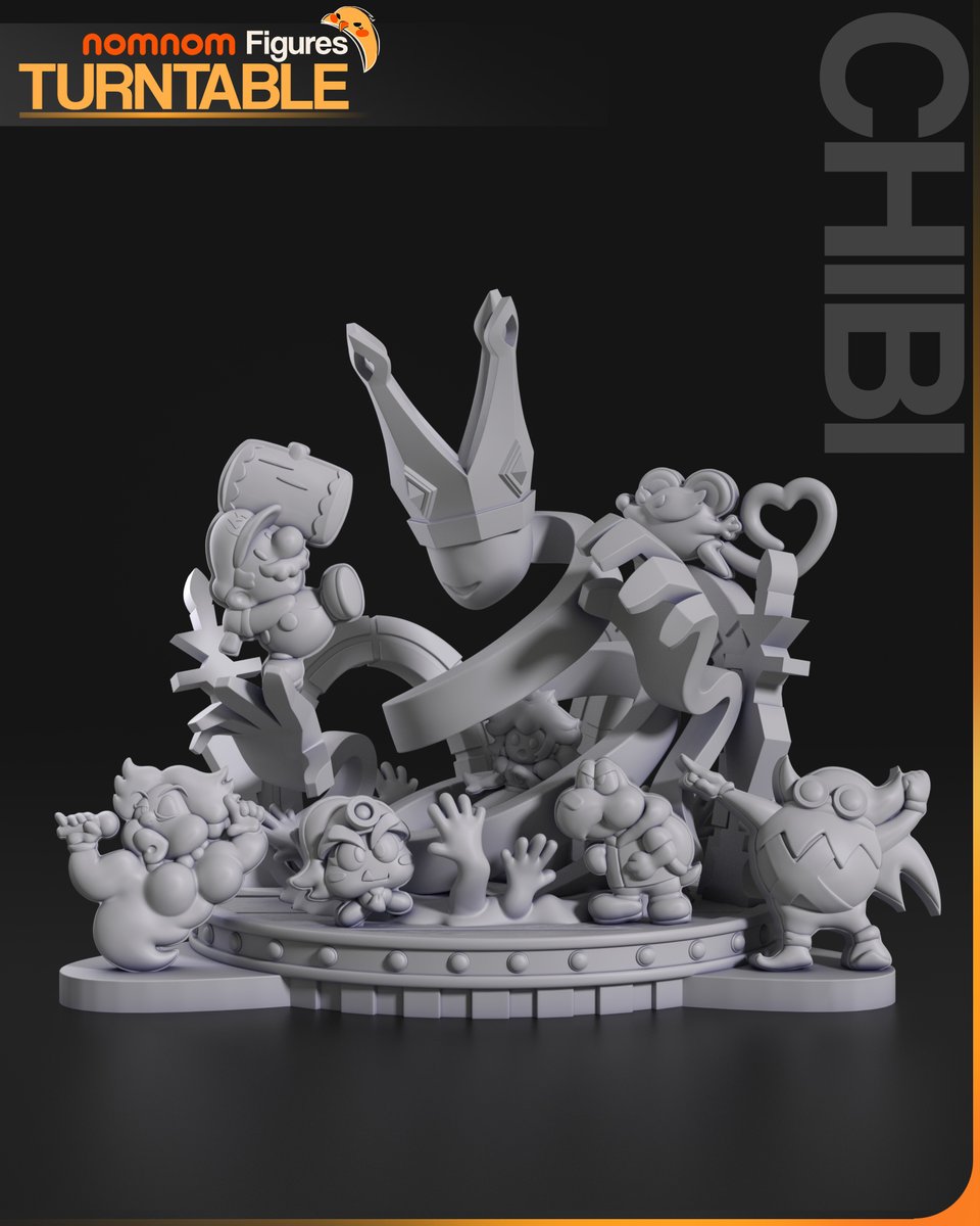 NomnomFigures's tweet photo. ⭐Chibi November Model Release - Available Now! ⭐

Our new chibi stage-themed model is live! Simple shapes, cute poses, and a full mini scene to print!

More Details: https://t.co/42CoDoviq2

#3dprinting #stl #miniature #resinprint #nomnomfigures #3dprint #game #anime https://t.co/y3uSw5yeKB