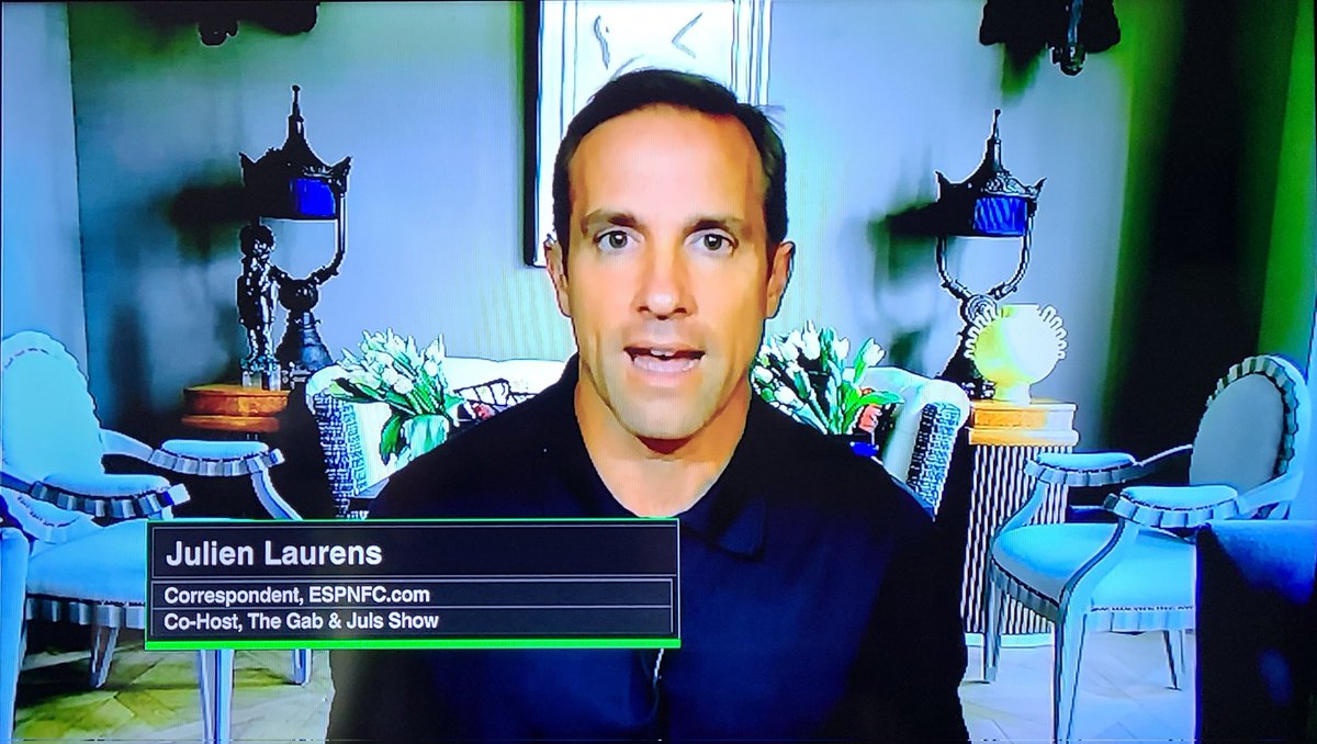 joek1228's tweet image. @DanThomasESPN 
Why did Producer Mike send Juls this horrific backdrop? 
#FCExtraTime