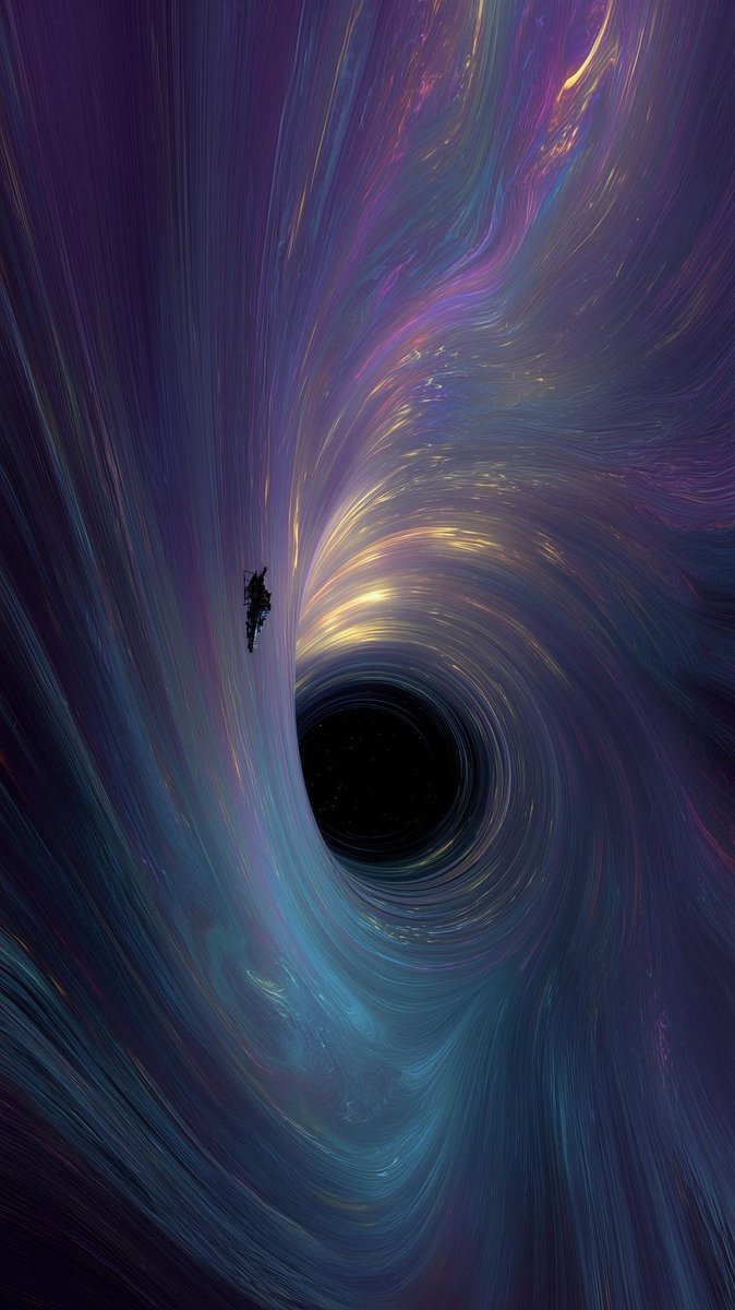 Sucked into the void.