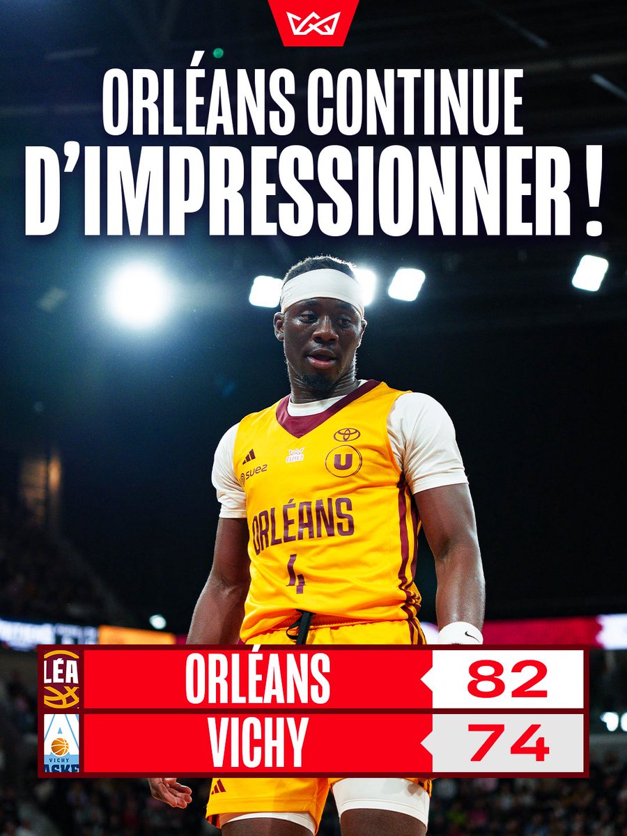 𝗟𝗘𝗔𝗗𝗘𝗥 🥇

L’<a href="/OLB45/">OrléansLoiretBasket</a> remporte le choc de la 11e journée d’#ELITE2 et reste sur le trône 🔝👑