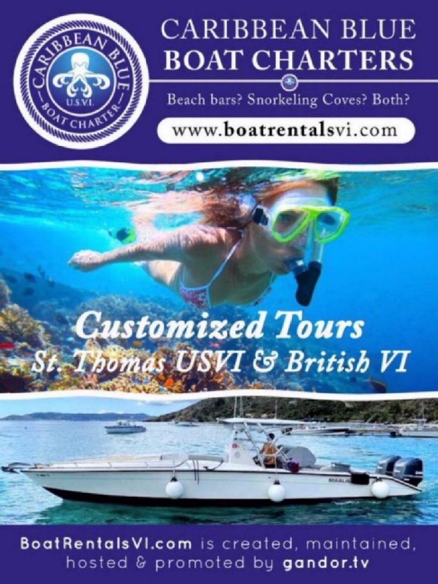 Caribbean Blue Boat tweet media