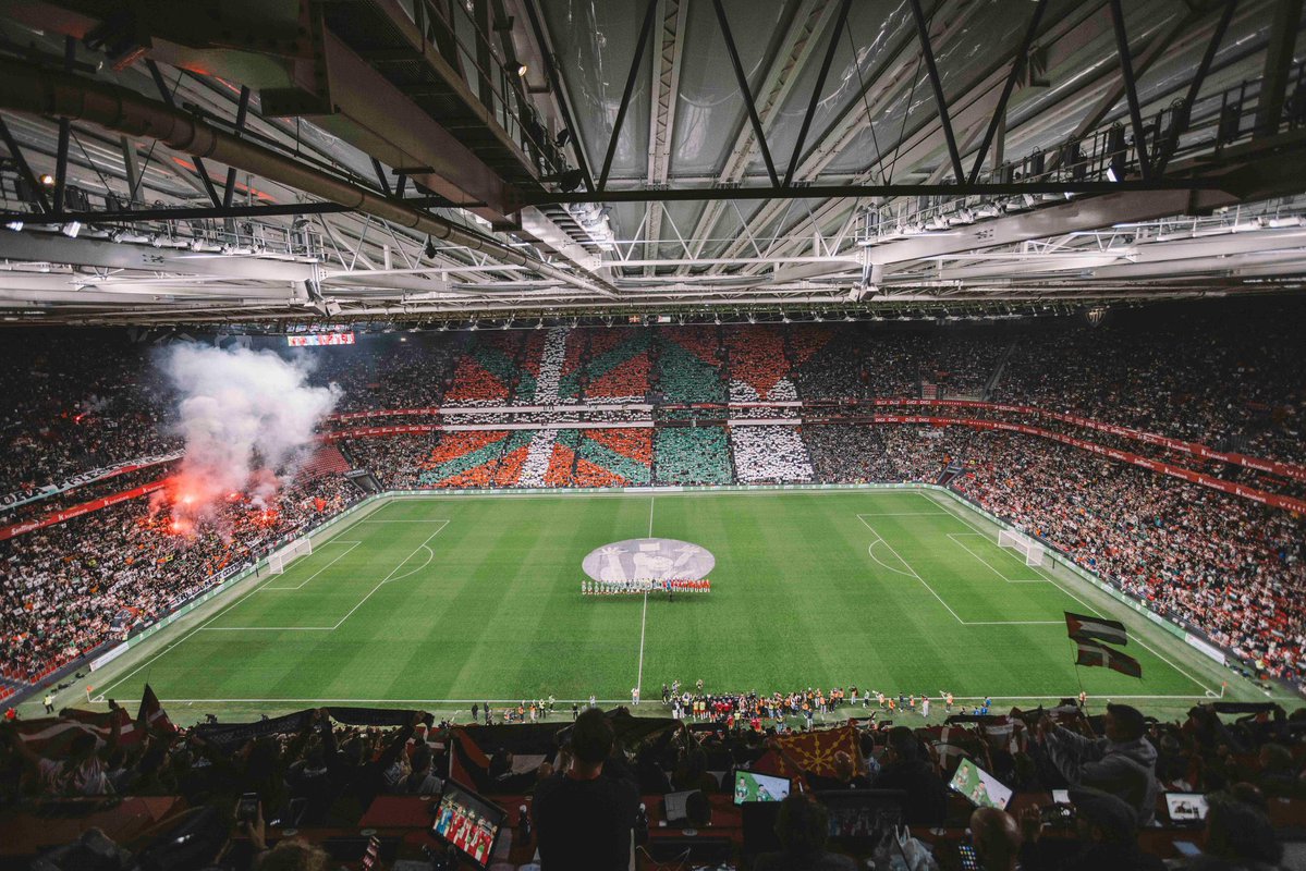 ArnaldoOtegi's tweet image. Gaur gure selekzioak Bilbon jolastu du. Gaur gure herriak harro egoteko beste urrats solidario bat egin du.

Gaur gure aberriak bere askatasuna aldarrikatu du Palestinarekin batera, eta astebete barru abertzalez eta ezkertiarrez jantziko ditu Bilboko kaleak.

Irabazi arte! 🔴🟢⚪️