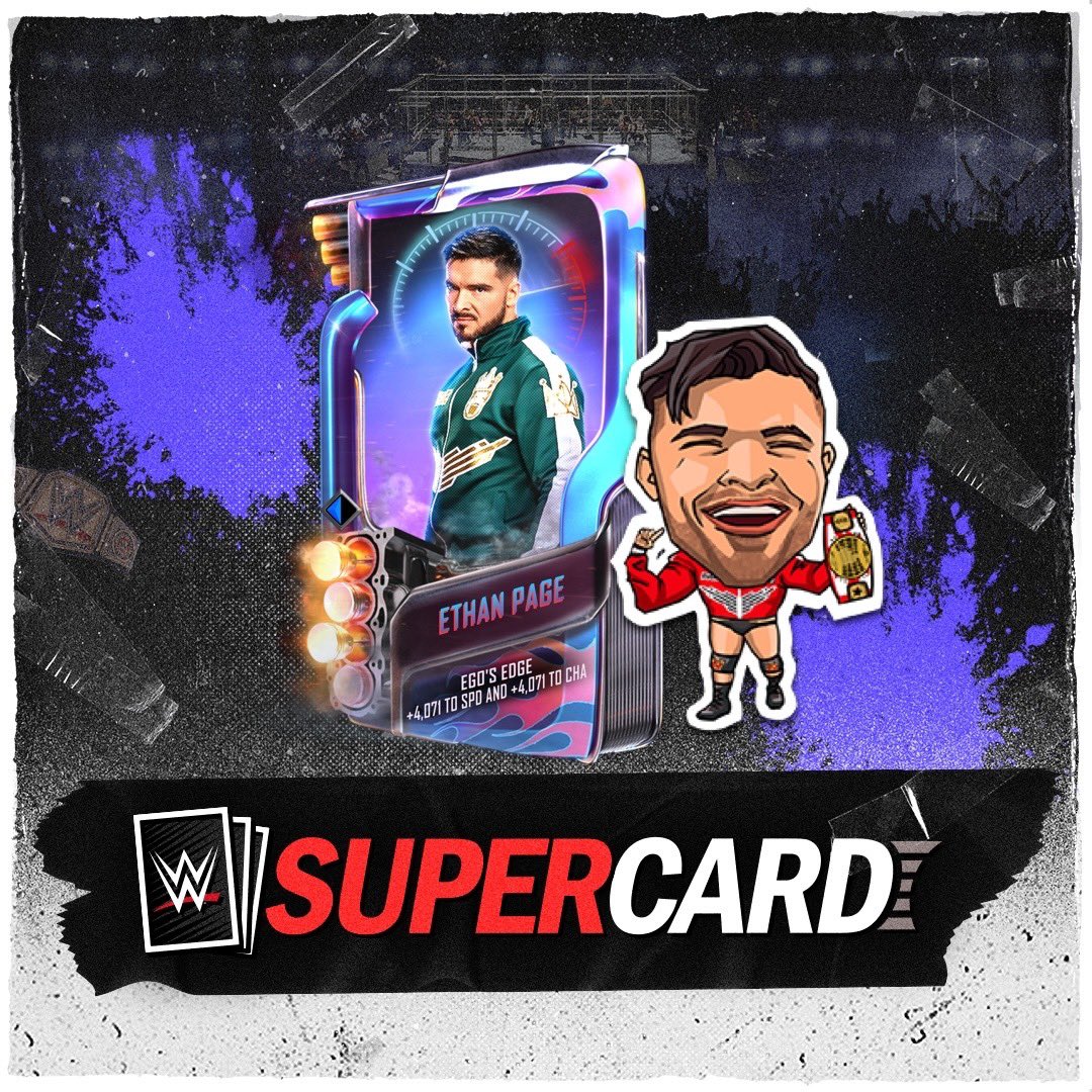 You can't have a new season of <a href="/WWESuperCard/">WWE SuperCard</a> without your Champion of North America, "All Ego" Ethan Page.

Download it today and grab my new Ignition card!