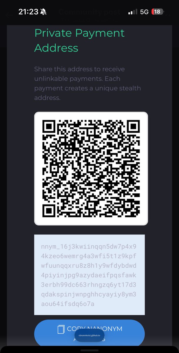 TimeForPlanX's tweet image. Privacy for Nano 😎

 Interesting and it’s in beta version💯