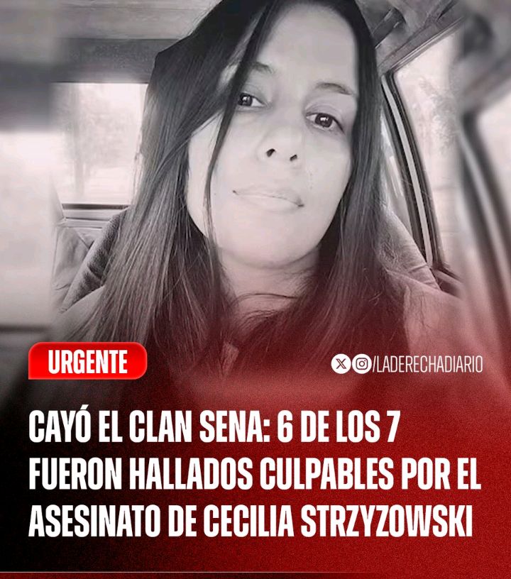 Ya podés descansar en paz Cecilia, el pueblo y la justia dijeron basta al clan Sena....la Justicia Divina si existe ❤️‍🩹🕊️