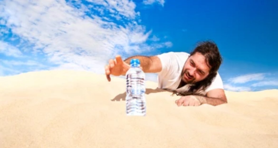 como se siente beber agua en el sushi