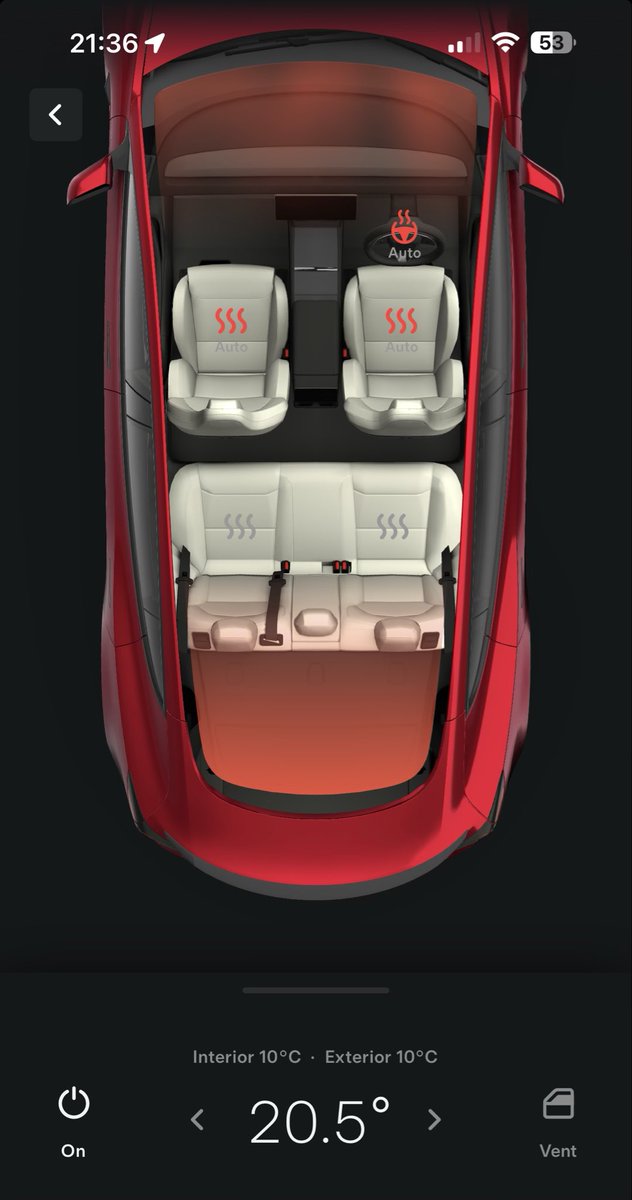 mwt2008's tweet image. This is one of the best features of driving an #EV in winter. Preheating the cabin so it’s toasty warm when you get in. 

#NetZero #Climate #AirPollution #Health