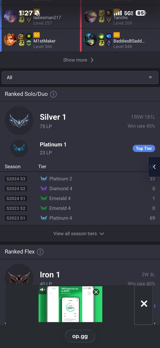 Ainimation's tweet image. Got a player last night flaming me for “ks” and such. We were both Gold 3. We lost. The next day, this person is Silver 1. Ha. #anime #vtuber #LeagueOfLegends