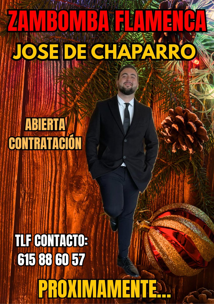 josedechaparro's tweet photo. Zambomba de Jose de Chaparro próximamente…😏😏 

Tlf para contratación: 615 88 60 57 https://t.co/p5e5TfegNG